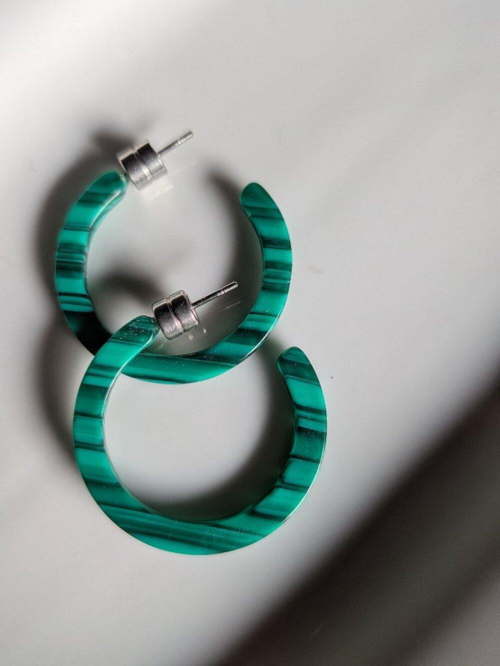 Machete Mini Hoops in Malachite